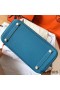 Hermes Birkin 30 Handmade Bag In Blue Jean Clemence Leather