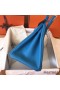 Hermes Birkin 30 Handmade Bag In Blue Zanzibar Clemence Leather