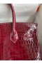 Hermes Birkin 30 Handmade Bag In Bordeaux Crocodile Niloticus Shiny Skin