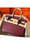 Hermes Birkin 30 Handmade Bag In Bordeaux Epsom Leather