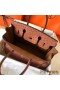 Hermes Birkin 30 Handmade Bag In Brown Ostrich Skin