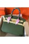Hermes Birkin 30 Handmade Bag In Canopee Clemence Leather