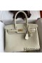 Hermes Birkin 30 Handmade Bag In Craie Crocodile Niloticus Matte Skin