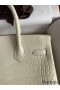 Hermes Birkin 30 Handmade Bag In Craie Crocodile Niloticus Matte Skin