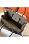Hermes Birkin 30 Handmade Bag In Etain Clemence Leather
