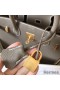 Hermes Birkin 30 Handmade Bag In Etain Clemence Leather