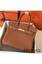Hermes Birkin 30 Handmade Bag In Gold Clemence Leather