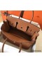 Hermes Birkin 30 Handmade Bag In Gold Clemence Leather