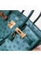 Hermes Birkin 30 Handmade Bag In Green Ostrich Skin