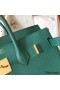 Hermes Birkin 30 Handmade Bag In Malachite Epsom Leather