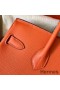 Hermes Birkin 30 Handmade Bag In Orange Epsom Leather