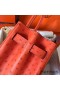 Hermes Birkin 30 Handmade Bag In Orange Ostrich Skin