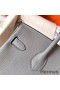 Hermes Birkin 30 Handmade Bag In Pearl Grey Clemence Leather