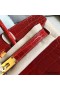 Hermes Birkin 30 Handmade Bag In Red Crocodile Niloticus Shiny