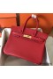 Hermes Birkin 30 Handmade Bag In Red Epsom Leather