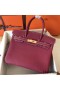 Hermes Birkin 30 Handmade Bag In Ruby Clemence Leather