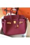 Hermes Birkin 30 Handmade Bag In Ruby Clemence Leather