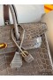 Hermes Birkin 30 Handmade Bag In Taupe Crocodile Niloticus Shiny Skin