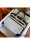 Hermes Birkin 30 Handmade Bag In Toile & Black Swift Leather