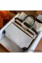 Hermes Birkin 30 Handmade Bag In Toile & Black Swift Leather