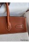Hermes Birkin 30 Handmade Bag In Toile & Gold Swift Leather