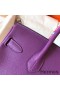 Hermes Birkin 30 Handmade Bag In Ultraviolet Clemence Leather