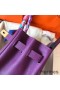 Hermes Birkin 30 Handmade Bag In Ultraviolet Clemence Leather