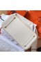 Hermes Birkin 30 Handmade Bag In White Clemence Leather