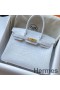 Hermes Birkin 30 Handmade Bag In White Crocodile Niloticus Matte Skin