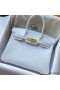Hermes Birkin 30 Handmade Bag In White Crocodile Niloticus Matte Skin