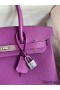 Hermes Birkin 30 Retourne Handmade Bag In Anemone Epsom Calfskin