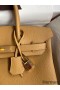 Hermes Birkin 30 Retourne Handmade Bag In Biscuit Clemence Leather