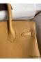Hermes Birkin 30 Retourne Handmade Bag In Biscuit Clemence Leather