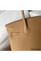 Hermes Birkin 30 Retourne Handmade Bag In Biscuit Swift Leather