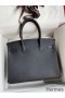 Hermes Birkin 30 Retourne Handmade Bag In Black Epsom Calfskin