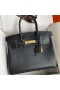 Hermes Birkin 30 Retourne Handmade Bag In Black Swift Leather