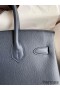Hermes Birkin 30 Retourne Handmade Bag In Blue Nuit Epsom Calfskin