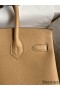 Hermes Birkin 30 Retourne Handmade Bag In Chai Clemence Leather