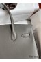 Hermes Birkin 30 Retourne Handmade Bag In Etain Epsom Calfskin