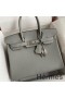 Hermes Birkin 30 Retourne Handmade Bag In Girls Mouette Clemence Leather