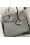 Hermes Birkin 30 Retourne Handmade Bag In Girls Mouette Clemence Leather