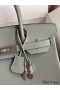 Hermes Birkin 30 Retourne Handmade Bag In Girls Mouette Clemence Leather