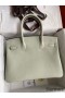 Hermes Birkin 30 Retourne Handmade Bag In Gris Neve Clemence Leather