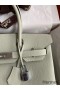 Hermes Birkin 30 Retourne Handmade Bag In Gris Neve Clemence Leather