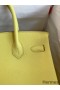 Hermes Birkin 30 Retourne Handmade Bag In Lime Epsom Calfskin