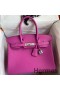 Hermes Birkin 30 Retourne Handmade Bag In Magnolia Clemence Leather