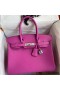 Hermes Birkin 30 Retourne Handmade Bag In Magnolia Clemence Leather