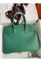 Hermes Birkin 30 Retourne Handmade Bag In Malachite Epsom Calfskin
