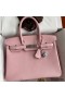 Hermes Birkin 30 Retourne Handmade Bag In Rose Sakura Epsom Calfskin