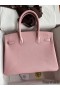 Hermes Birkin 30 Retourne Handmade Bag In Rose Sakura Epsom Calfskin